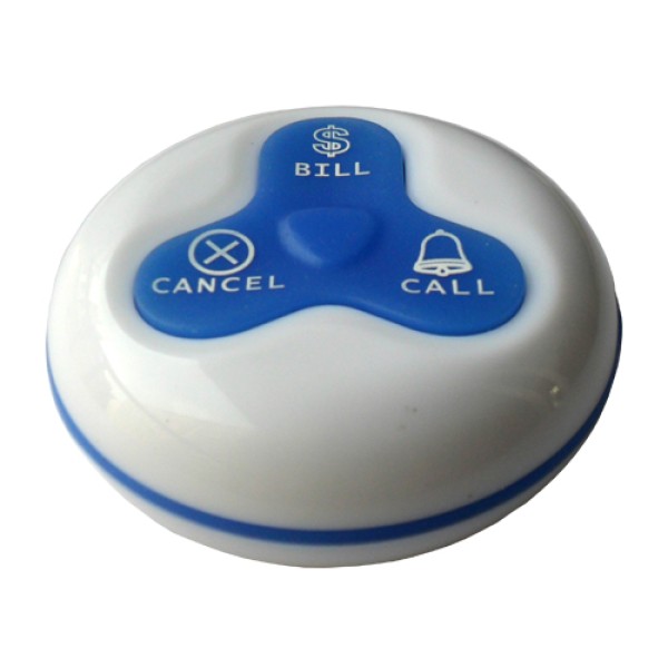 EuroCall EC-O3 asztali hívógomb, vízálló,- vezeték nélküli pincérhívó rendszerhez