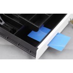 EuroCash E3336D kis méretű pénztárgép fiók, pénztárgép kassza - fehér