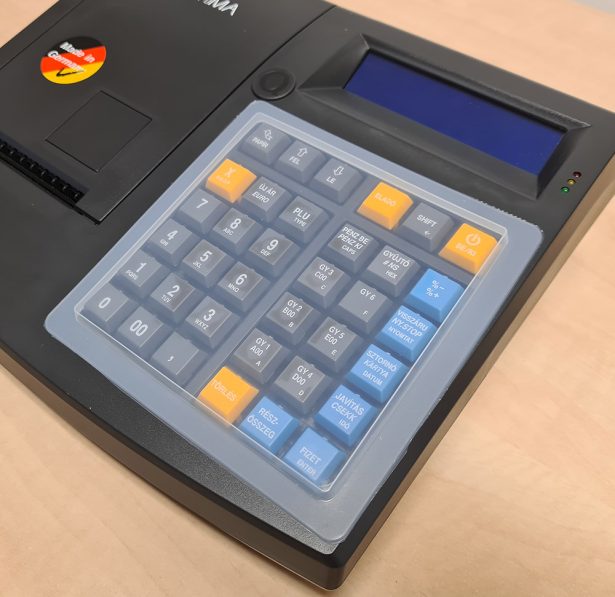 OPTIMA QMP50 Online pénztárgép szilikon billentyűzet védő fólia