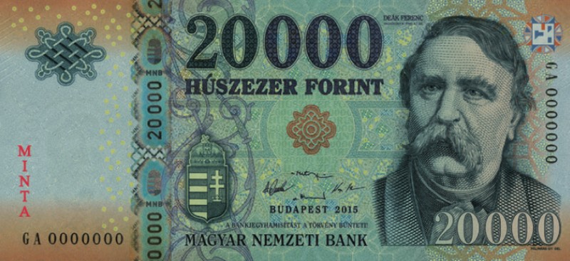 Érkezik az új húszezer forintos