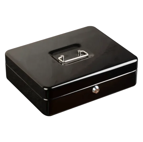 Cash Box XL 300x240x90mm – with Plastic Coin Tray – Available in Multiple Colors