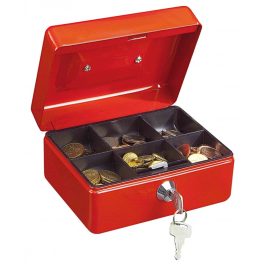 Pénzkazetta S 150x115x80mm - műanyag érmetartóval - több színben