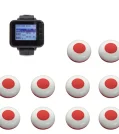 EC-02 Pincérhívó, Vendéghívó Rendszer, Karórával És 10db Elegáns Hívóombbal