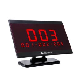EC-07 Pincérhívó, Vendéghívó Rendszer Asztali Kijelzővel, 10 db hívógombbal
