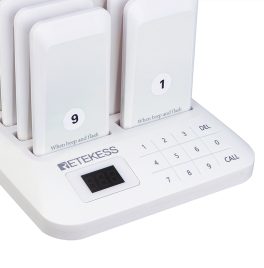 Retekess TD157 Vezeték nélküli Vendéghívó, Ügyfélhívó Rendszer, Elegáns Dizájn 16 db Jelzővel