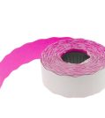 Árazócímke 26x12mm, Fluo Pink, hullámos,  MX-2612 NEW egysoros árazógéphez
