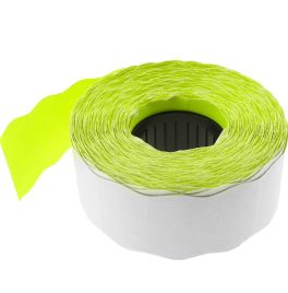 Árazócímke 26x12mm, Fluo Zöld, hullámos, MX-2612 NEW egysoros árazógéphez