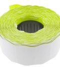 Árazócímke 26x12mm, Fluo Zöld, hullámos,  MX-2612 NEW egysoros árazógéphez