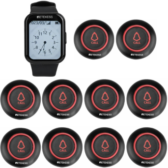 EC-08 Waiter Call, Guest Paging System – With Display and 10 Call Buttons