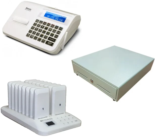 Starter Pack M - Induló csomag, NR-330-al, választható kasszafiókkal és hívórendszerrel