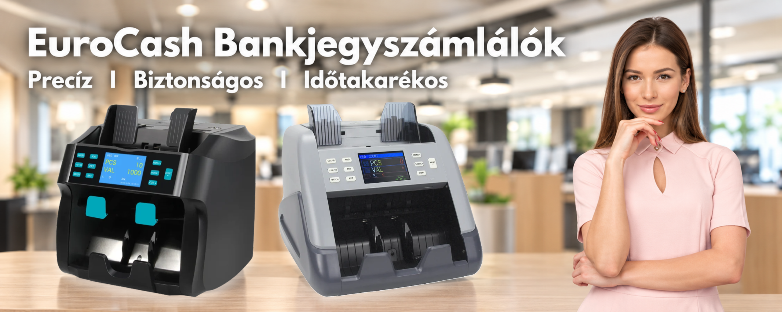 bankjegyszámlálók, pénzszámoló gépek